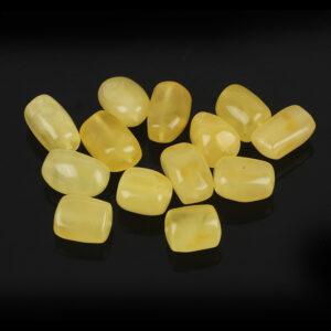 amber bead, irregular shape bead, pebble shape bead, yellow bead, natural bead, genuine bead