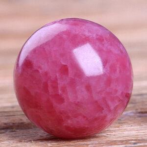 rhodonite bead, round bead, red bead, natural bead, genuine bead