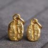 coffee bean charm, s925 sterling silver, silver charm, gild bead, golden charm