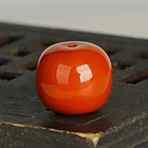 red agate bead, nanhong agate bead, drum bead, red bead, natural bead, genuine bead