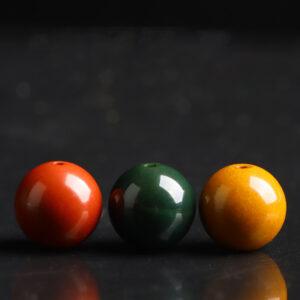 solid color colorful agate bead, round bead, natural bead, genuine bead