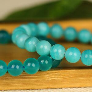 amazonite bead, round bead, green bead, natural bead, genuine bead