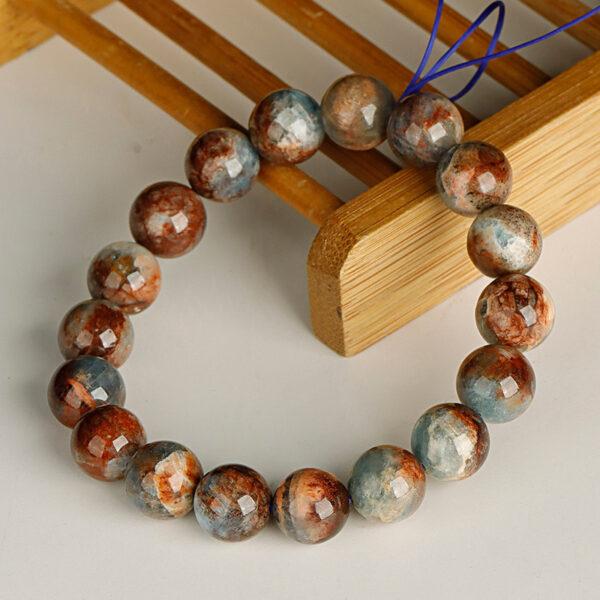 island aquamarine bead, round bead, blue bead, natural bead, genuine bead - Image 10