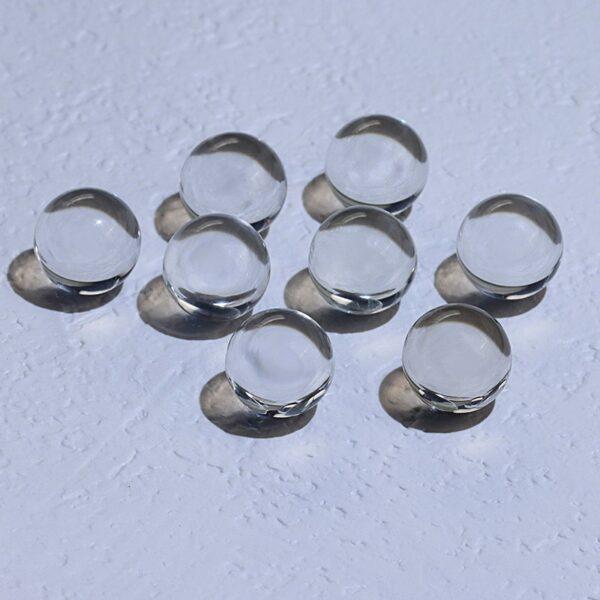 clear quartz bead, undrilled bead, round bead, natural bead, genuine bead - Image 2