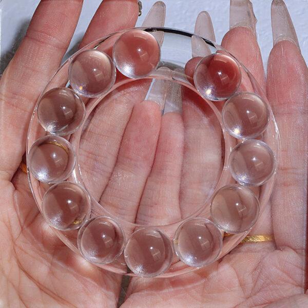 clear quartz bead, undrilled bead, round bead, natural bead, genuine bead - Image 3