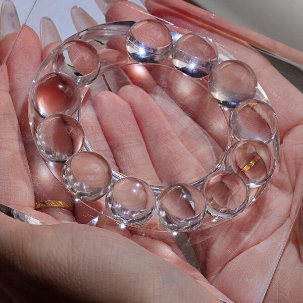 clear quartz bead, undrilled bead, round bead, natural bead, genuine bead - Image 4