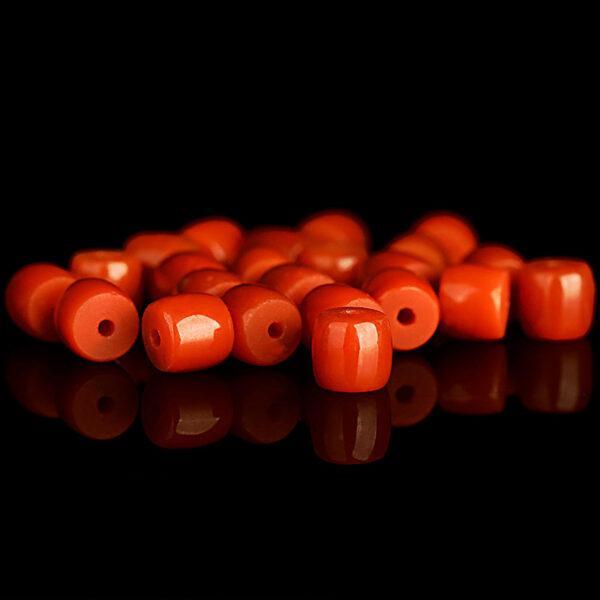 red agate bead, nanhong agate bead, drum bead, red bead, natural bead, genuine bead - Image 4