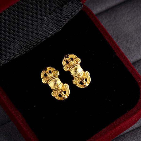 flower bead, hollow bead, spacer bead, charm bead, s925 sterling silver, sterling silver bead, golden bead, gild bead - Image 5