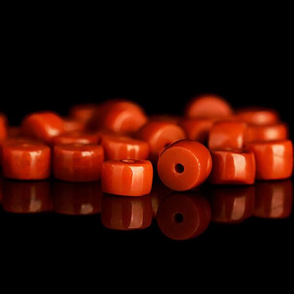 red agate bead, nanhong agate bead, drum bead, red bead, natural bead, genuine bead - Image 5