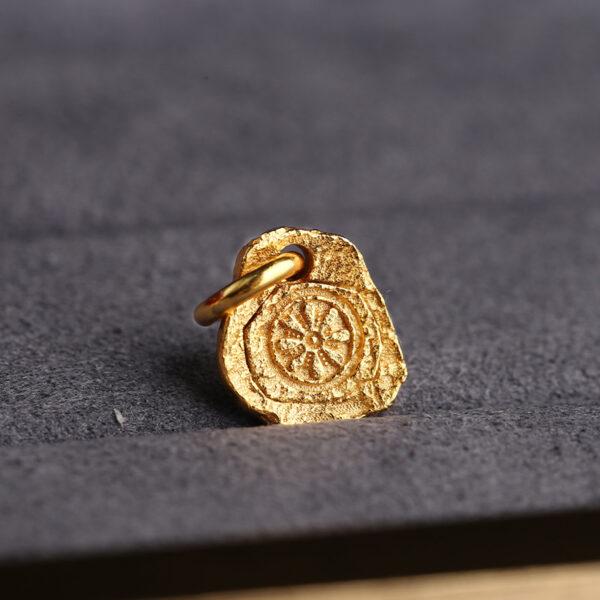 flower charm, s925 sterling silver, silver charm, gild bead, golden charm - Image 6