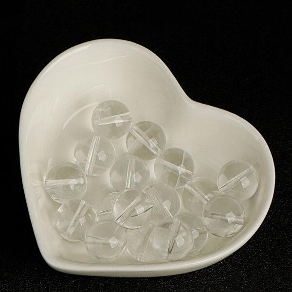 white phantom quartz bead, round bead, natural bead, genuine bead - Image 6