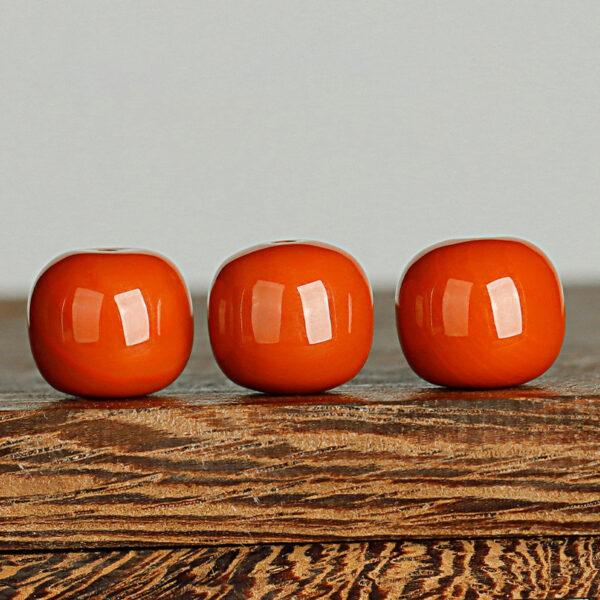 red agate bead, nanhong agate bead, drum bead, red bead, natural bead, genuine bead - Image 7
