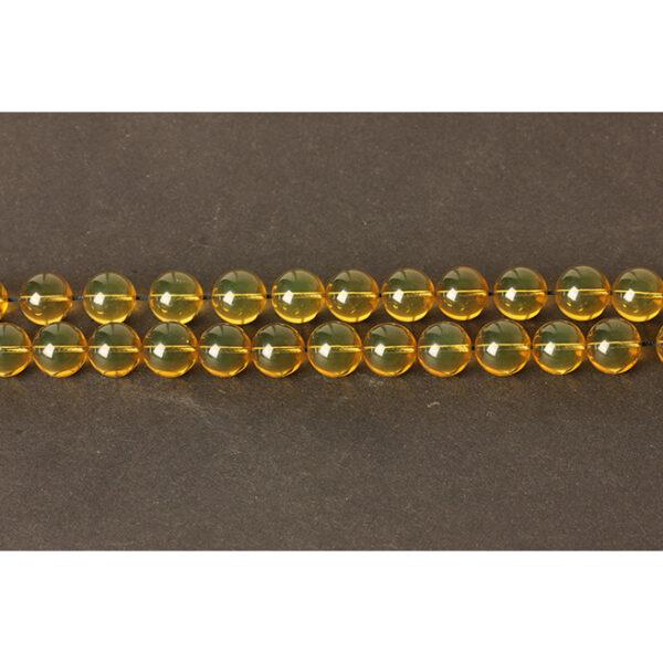 blue amber bead, round bead, yellow bead, blue bead, natural bead, genuine bead - Image 7