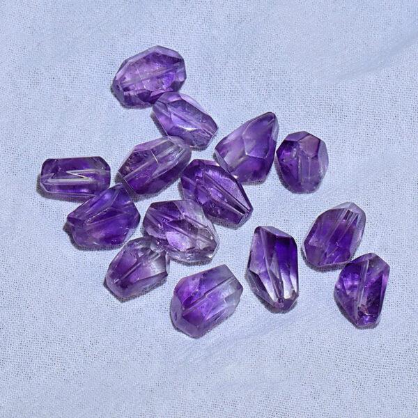 citrine bead, amethyst bead, irregular bead, natural bead, genuine bead - Image 9