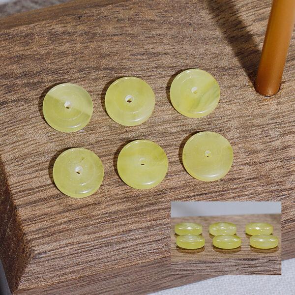 yellow amber bead, rondelle bead, yellow bead, natural bead, genuine bead - Image 4