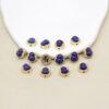 round bead, bezel bead, lapis lazuli gourd bead, sterling silver bead, gild bead, golden bead, 2pcs / 5 pcs