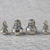 Pumpkin Rabbit shape oxidized s925 sterling silver bead, spacer bead