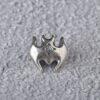 bat shape oxidized s925 sterling silver bead, spacer bead