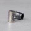 double faces pattern tube shape oxidized s925 sterling silver bead, spacer bead