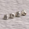 drum bead, line attern bead, small bead, s925 sterling silver, silver bead, oxidized silver bead