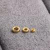 ring bead, spacer bead, s925 sterling silver, sterling silver bead, golden bead, gild bead