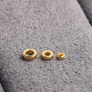ring bead, spacer bead, s925 sterling silver, sterling silver bead, golden bead, gild bead