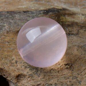 light pink rose quartz bead, round bead, pink bead, natural bead, genuine bead