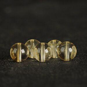4A citrine round bead bracelet, genuine natural gemstone bead