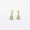 gourd charm, nephrite charm, sterling silver charm, gild bead, golden charm, 2 pcs / 5 pcs