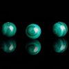 eye pattern malachite round bead, genuine natural gemstone bead