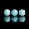 oval drum shape genuine natural larimar bead
