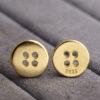 button shape gild s925 sterling silver spacer bead, golden bead