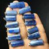 rectangle shape kyanite charm pendant