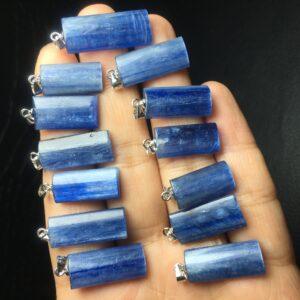 rectangle shape kyanite charm pendant