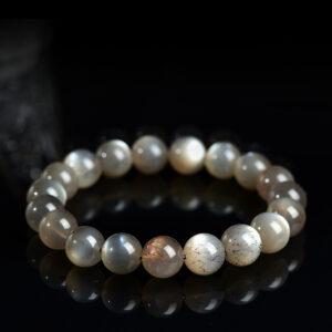 5 - 10mm round shape 5A genuine natural black gold sun stone beaded bracelet