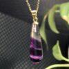 droplet shape colorful fluorite charm pendant