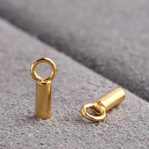 simple tube shape gild sterling silver bracelet buckle clasp