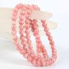 6 mm genuine natural Argentine rhodochrosite long beaded chain