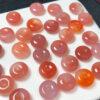 5 pcs donut shape genuine natural pink agate bead