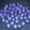 5 pcs cube donut shape natural amethyst bead
