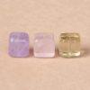 5-piece simple cube-shaped natural quartz bead