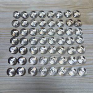 10-piece donut shape natural clear quartz bead