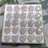 10-piece star and heart shape natural rose quartz bead