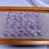 10-piece donut shape natural amethyst bead