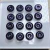 10-piece donut shape blue sandstone bead