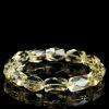 facet irregular shape genuine natural light yellow citrine beaded bracelet