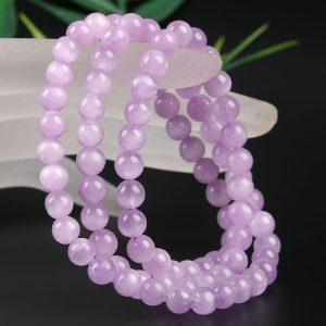 5 - 6 mm genuine natural Kunzite long beaded chain