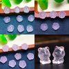 2 pcs / 5 pcs multi flower and animal shapes natural rose quartz bead