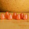 Natural Nanhong Red Agate Teardrop Beads DIY Spacer Beads