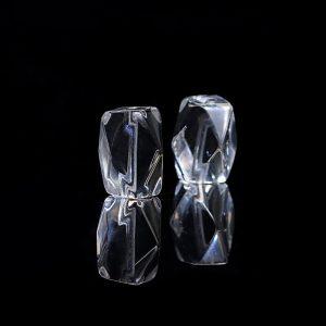 Natural Clear Quartz Irregular Faceted Beads DIY Jewelry Accessories